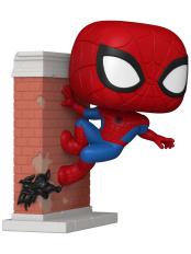 Фигурка Funko POP Premium Bobble Marvel: Spider-Man – Spider-Man Leaning Exclusive (1570) (91810) (11,4 см)