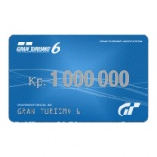 Карта оплаты Gran Turismo 6 1 млн. кредитов. Коробочная версия