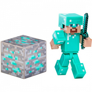 

Фигурка Minecraft – Diamond Steve (8 см.)