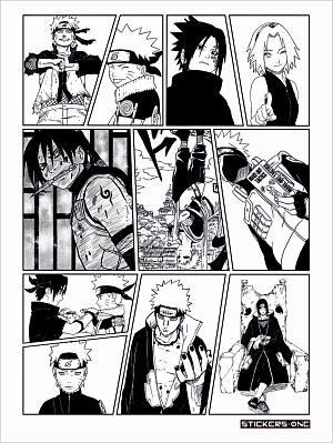 

Стикерпак Naruto Manga