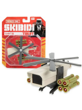 Мини-фигурка Skibidi Toilet: Camera Attack Helicopter (с элементами из металла)