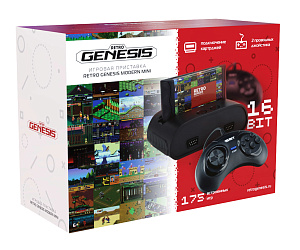 

Игровая приставка SEGA Retro Genesis Modern mini + 175 игр (2 джойстика + картридж)