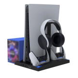 Стенд iPega 6-в-1 многофункциональный для PS5 с функцией охлаждения