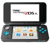 Игровая приставка New Nintendo 2DS XL (черный + бирюзовый)