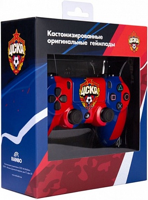 

Кастомизированный беспроводной контроллер Dualshock 4 "ЦСКА Красно-Синий"