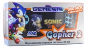 Игровая консоль SEGA Genesis Gopher 2 LCD 4.3" +500 игр (синяя)