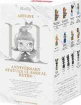 Фигурка Pop Mart: Molly, коллекционная [Anniversary Statues Classical Retro 2 Series], случайный выбор