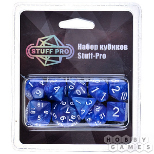 

Набор из 10 кубиков Stuff-Pro для ролевых игр (синий)