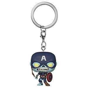

Брелок Funko Pocket POP Marvel What If – Zombie Captain America (57399)