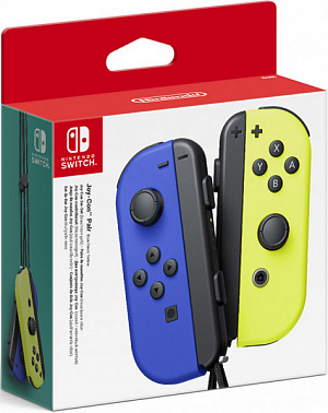 Набор из двух игровых контроллеров Joy-Con (синий / неоново-желтый) Nintendo - фото 1