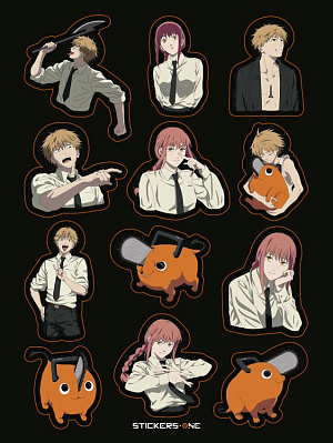 

Стикерпак StickersOne: Chainsaw Man #3