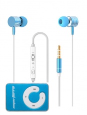 Стереогарнитура Smarterra XQ-700MVC (голубой) + MP3 плеер Smarterra Ska Blue