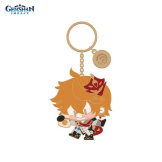 Брелок металлический miHoYo Genshin Impact – Tartaglia [Chibi Character Metal Series]