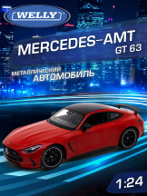 Машинка Welly: Mercedes-AMG GT / Мерседес-АМГ ГТ 63, детская металлическая 1:24 (M1MRD-002)