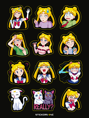 

Стикерпак StickersOne: Sailor Moon