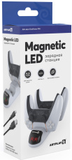 Зарядная станция Artplays - Magnetic LED для двух геймпадов PS5 DualSense (с подсветкой)