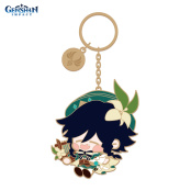 Металлический брелок Chibi: Character Metal Keychain - Venti (6972957486265)