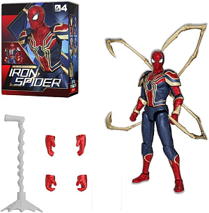 

Сборная фигурка FondJoy Avengers: Infinity War – Spider Iron Man с аксессуарами (18 см)
