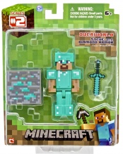 Фигурка Minecraft Diamond Steve с аксессуарами 8см