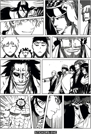

Стикерпак Bleach Manga