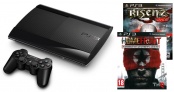 PlayStation 3 500 GB  + 2 игры: Risen 2. Dark Waters + Homefront Special Edition