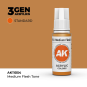 Краска AK Interactive Medium Flesh Tone, 17 мл (AK11054)