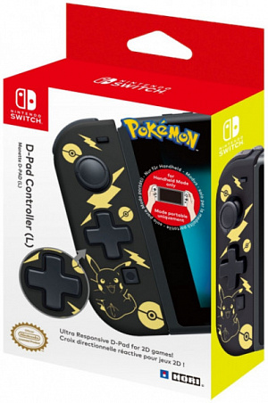 D-PAD  (Pikachu Black & Gold) (L)  Nintendo Switch (NSW-297U)