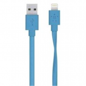 Дата-кабель плоский Red Line USB - 8 - pin для Apple, синий