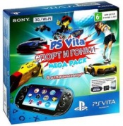 PS Vita Wi-Fi + 3G Спорт и Гонки Mega Pack + 16 GB Memory Card