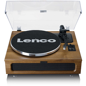 Виниловый проигрыватель Lenco LS-410 WALNUT с 4 встроенными динамиками