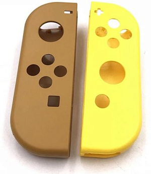 Силиконовые чехлы для 2-х контроллеров Joy-Con (желтый + золотой) - фото 1