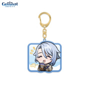 Брелок акриловый Chibi Expressions Character Acrylic Keychain - Kamisato Ayato