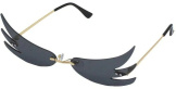 Солнцезащитные детские очки Крылья (черные)