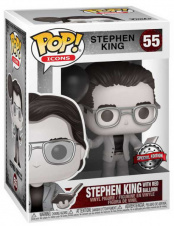 Фигурка Funko POP Icons – Stephen King w/Red Balloon (B&W) (Exc) (52236)