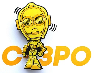 

Пробивной мини 3D светильник StarWars C-3PO