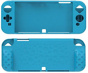 Силиконовый чехол Dobe для консоли Nintendo Switch OLED (синий) (TNS-1135) - фото 1