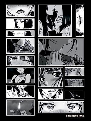 

Стикерпак Japan Black