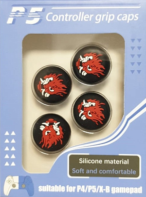 

Накладки на стики для геймпада PS5 (Cyberpunk 2077 – Samurai) (4 штуки в упаковке)