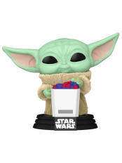 Фигурка Funko POP Star Wars: Mandalorian & Grogu – Grogu (Flocked) Bobble-Head Exclusive (825) (93790)