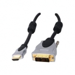 Кабель HDMI - DVI-D 1.8 метра (феррит-фильтр)