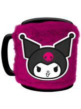 Кружка  Hello Kitty с пушистым чехлом – Kuromi Fuzzy Mug (450 мл) (FZMG2401857)