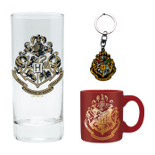 Набор подарочный Harry Potter – Hogwarts: бокал (290 мл.) + брелок + кружка (110 мл.) (ABYPCK154)