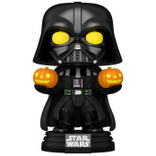 Фигурка Funko POP Star Wars: Darth Vader Holding Jack-o-Lanterns (SFX) Bobble-Head (727) (79918) (15 см)