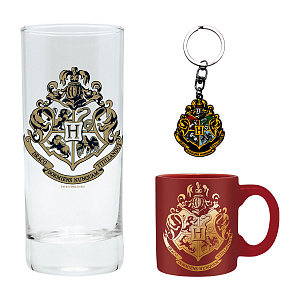 

Набор подарочный Harry Potter – Hogwarts: бокал (290 мл.) + брелок + кружка (110 мл.) (ABYPCK154)