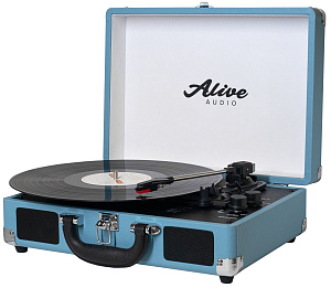 

Виниловый проигрыватель Alive Audio Glam Aqua c Bluetooth