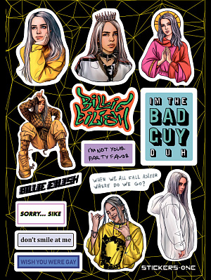 

Стикерпак Billie Eilish