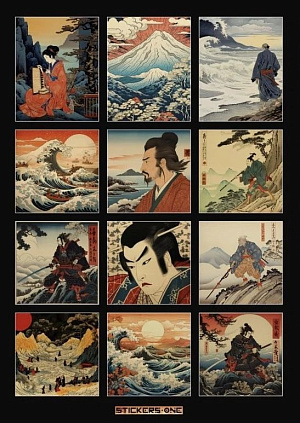 

Стикерпак Ukiyo-e