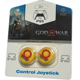 Накладки на стики для геймпада DualSense (PS5) - God of War (желтые) (2 шт.)