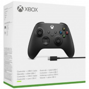 Беспроводной геймпад для Xbox (черный) + кабель USB Type-C (1V8-00008)