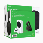 Игровая консоль Xbox Series S 512GB (RRS-00011) + Проводная гарнитура